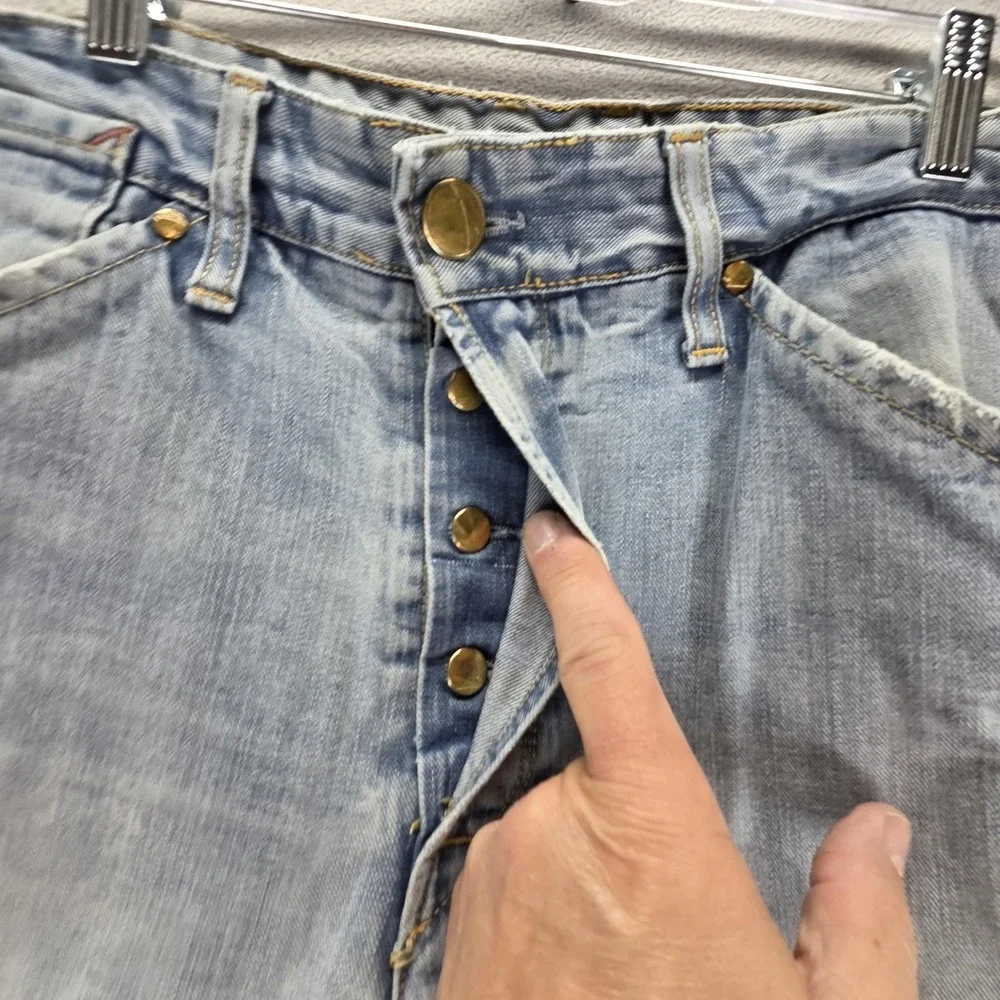 Vintage Levis Engineered Jeans Mens 34x34 Blue Twisted Light Wash Button Fly